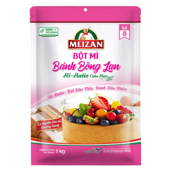 Bột Mì Meizan Làm Bánh Bông Lan Gói 1Kg