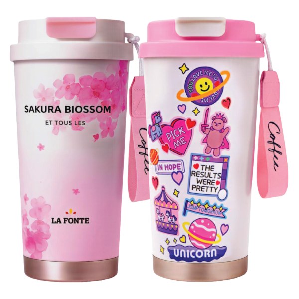 Ly Giữ Nhiệt La Fonte Nắp Bật 500Ml 015912-PIN