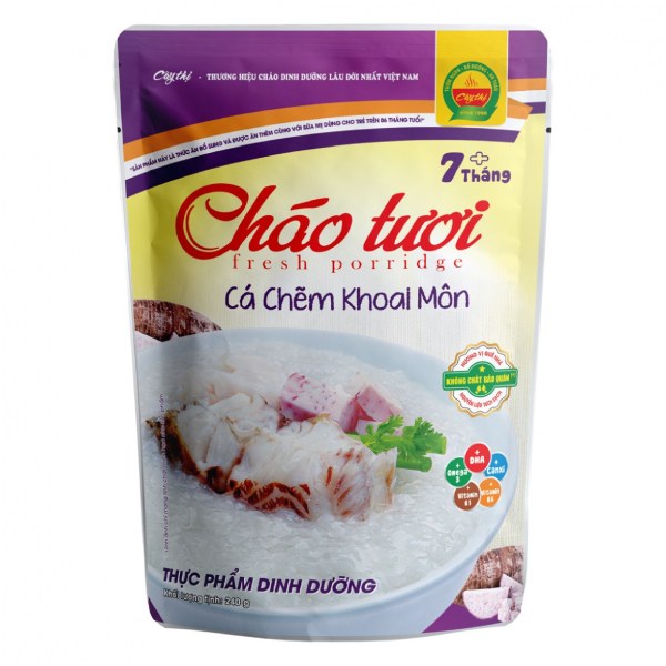 Cháo Tươi Cây Thị Cá Chẽm Khoai Môn Gói 240G