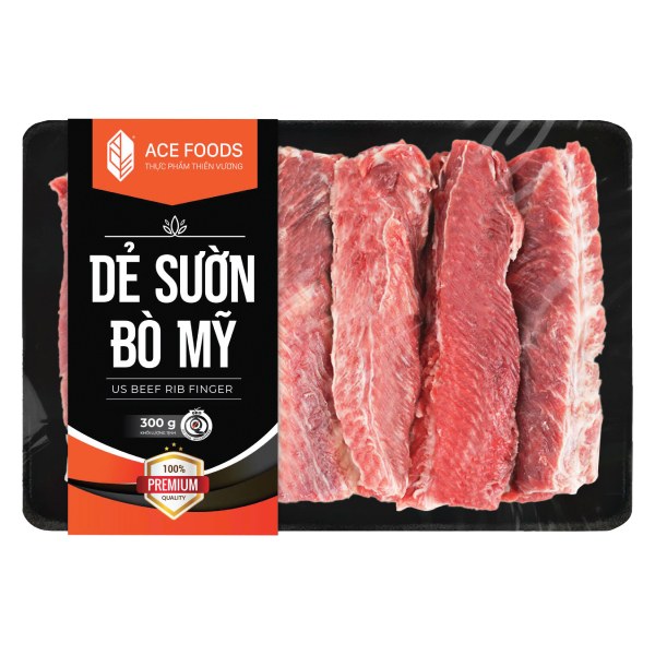 Dẻ Sườn Bò Mỹ Đông Lạnh ACE Foods Khay 300G