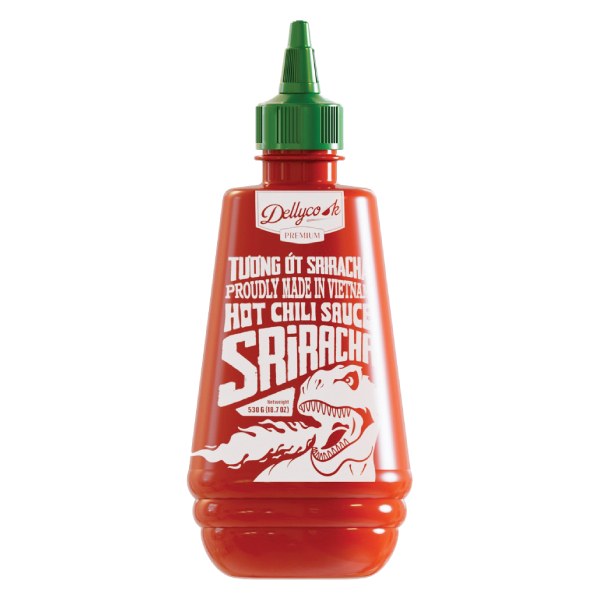 Tương Ớt Sriracha Dellycook Hot Chili Chai 530G