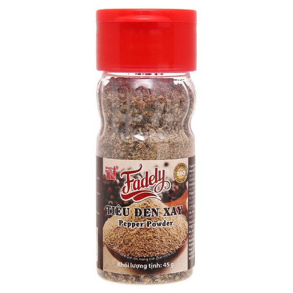 Tiêu Đen Xay Fadely Hũ 45G