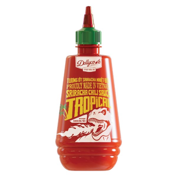 Tương Ớt Sriracha Dellycook Nhiệt Đới Chai 530G