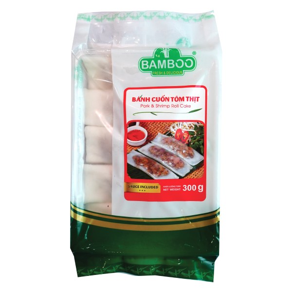 Bánh Cuốn Bamboo Tôm Thịt 300G