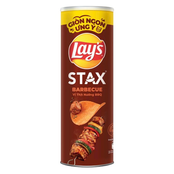 Snack Khoai Tây Lay’s Stax Vị BBQ Hộp 90G