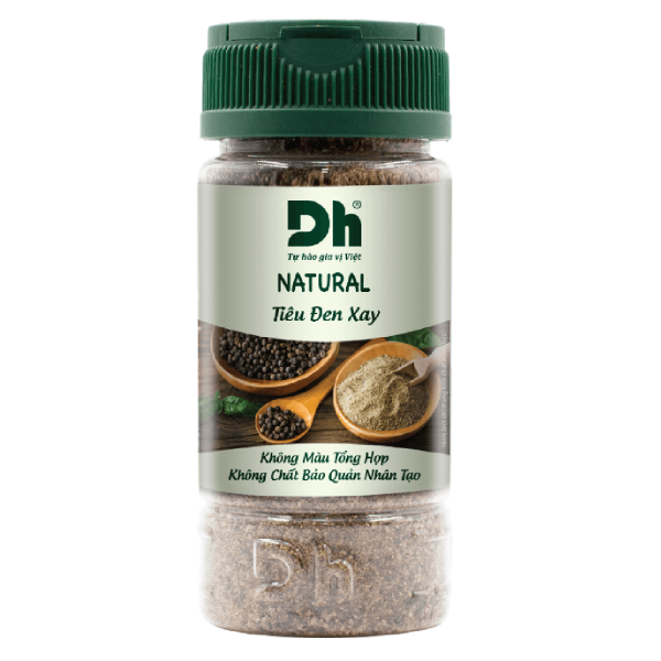 Tiêu Đen Xay DH Foods Hũ 45G