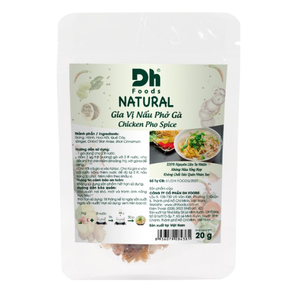 Gia Vị Nấu Phở Gà Dh Food Natural Gói 20G