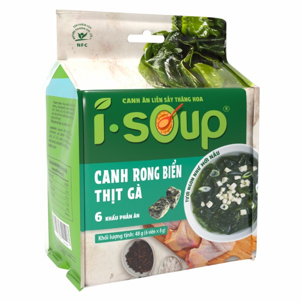 Canh Rong Biển Thịt Gà Ăn Liền NFC I-Soup Gói 48G