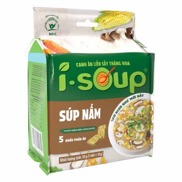 Súp Nấm Chay Ăn Liền NFC I-Soup Gói 50G