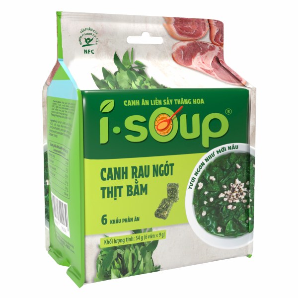 Canh Rau Ngót Thịt Bằm Ăn Liền NFC I-Soup Gói 54G