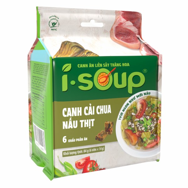 Canh Cải Chua Nấu Thịt Ăn Liền NFC I-Soup Gói 84G