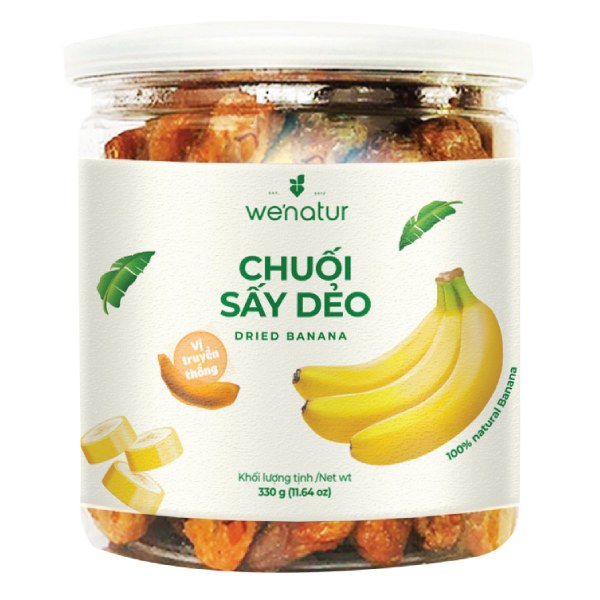 Chuối Sấy Dẻo We'Natur Hộp 330G