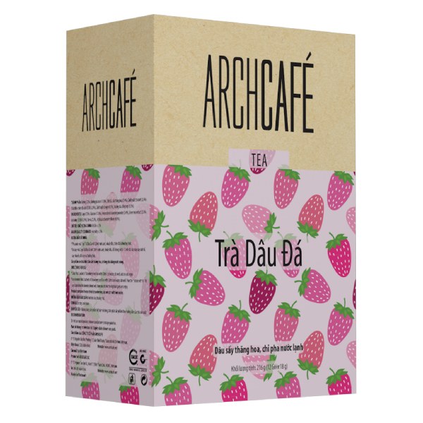 Trà Dâu Đá Archcafe Hộp 12 Gói*18G