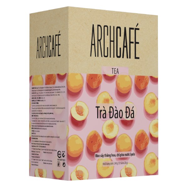 Trà Đào Đá Archcafe Hộp 12 Gói*20G