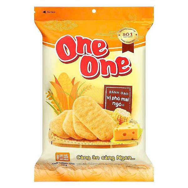 (Only Emartmall) Bánh Gạo One One Gold Phô Mai Ngô 118G