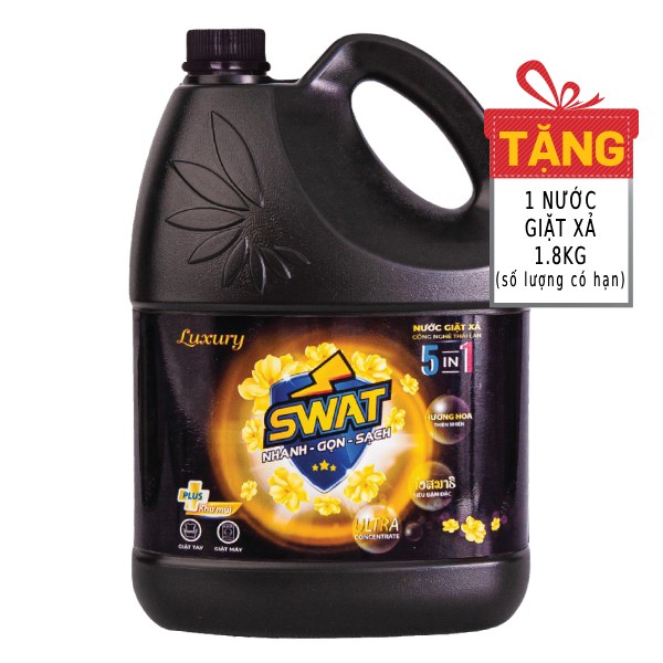 (Only Emartmall) Nước Giặt Xả Swat Luxury Bình 3.8Kg