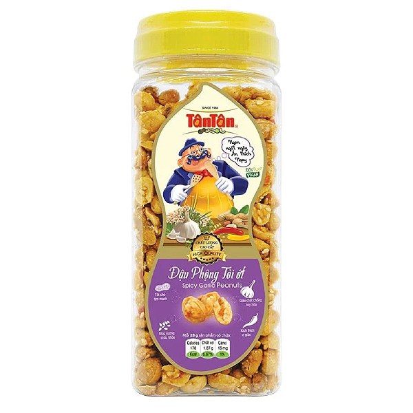 Đậu Phộng Tỏi Ớt Tân Tân Hũ 260G