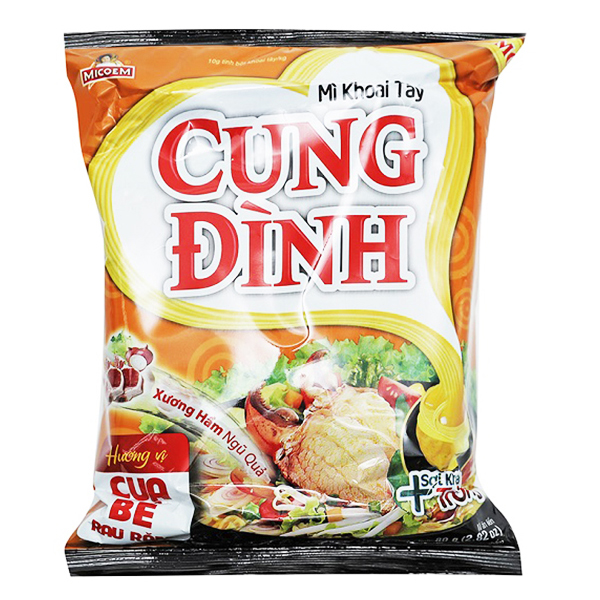 Mì Cung Đình Vị Cua Bể Rau Răm Gói 79G