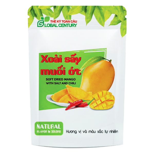 Xoài Sấy Muối Ớt Thế Kỉ Toàn Cầu Gói 100G