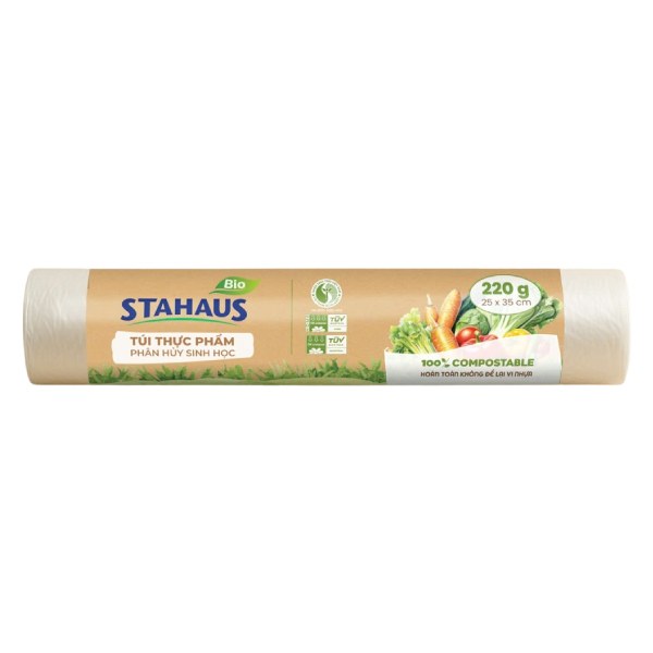 Túi Thực Phẩm Tự Hủy Sinh Học Stahaus 25*35Cm 220G