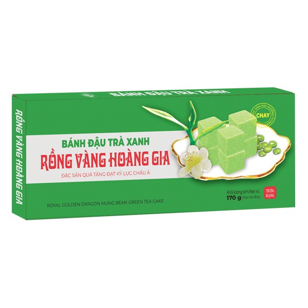 Bánh Đậu Xanh Rồng Vàng Hoàng Gia Trà Xanh 170G