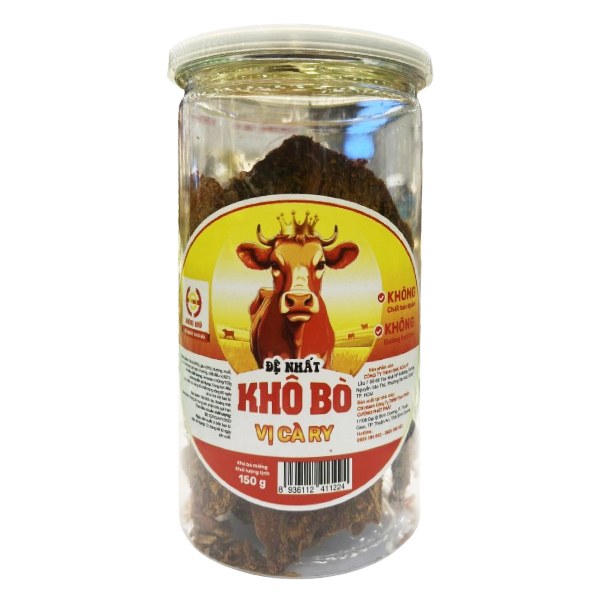 Khô Bò Hòa Hỷ Cary Miếng Hũ 150G