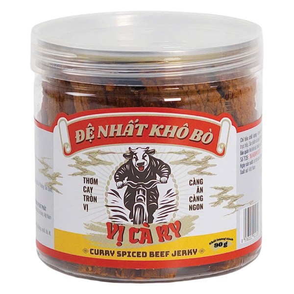 Khô Bò Hòa Hỷ Cary Miếng Hũ 90G