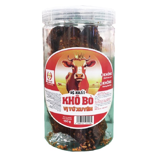 Khô Bò Hòa Hỷ Tứ Xuyên Miếng Hũ 150G