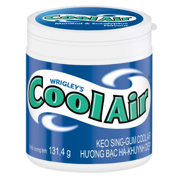 (Only Emartmall) Kẹo Cao Su Cool Air Bạc Hà Hũ 131.4G
