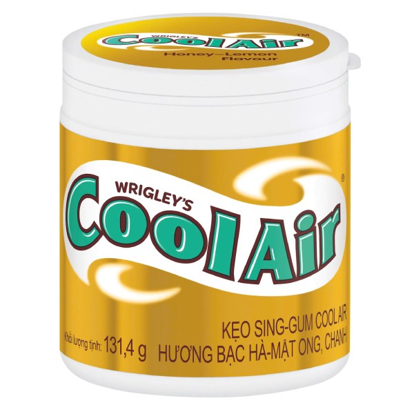 (Only Emartmall) Kẹo Cao Su Cool Air Mật Ong Chanh Hũ 131.4G
