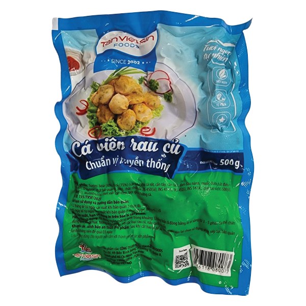 Cá Viên Rau Củ Tân Việt Sin Gói 500G