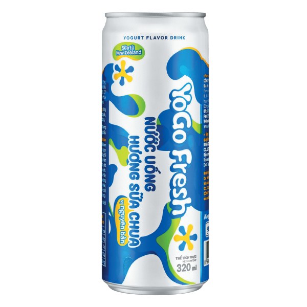 Nước Uống Yogo Fresh Hương Sữa Chua Lon 320Ml