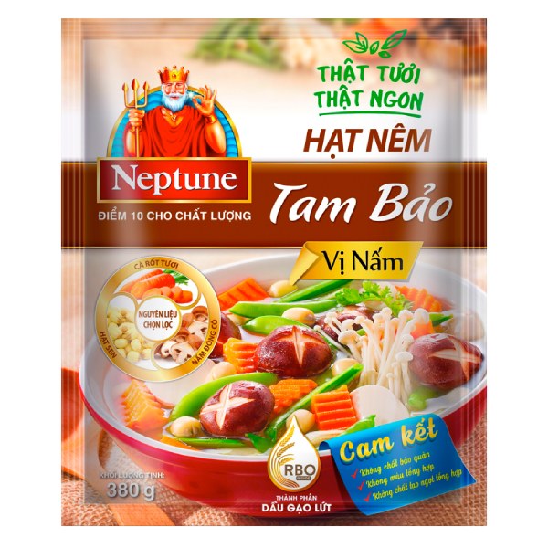 Hạt Nêm Neptune Tam Bảo Vị Nấm 380G