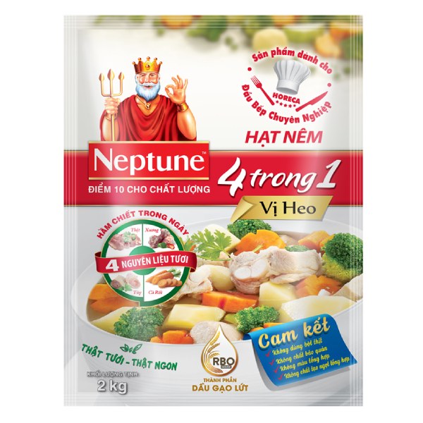 Hạt Nêm Neptune 4IN1 Vị Heo 2Kg