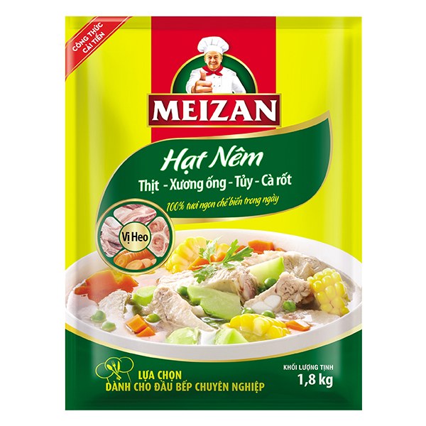 Hạt Nêm Meizan Thịt Xương Ống Tủy Cà Rốt 1.8Kg