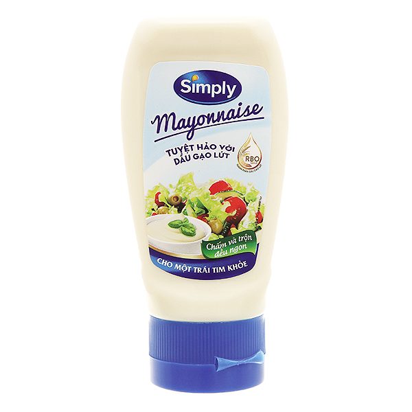 Xốt Mayonnaise Simply Truyền Thống Chai 230G