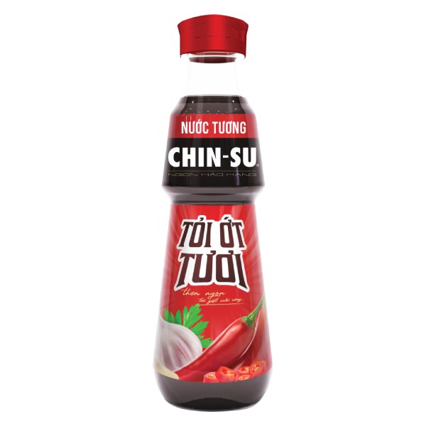 Nước Tương Chinsu Tỏi Ớt Chai 330Ml