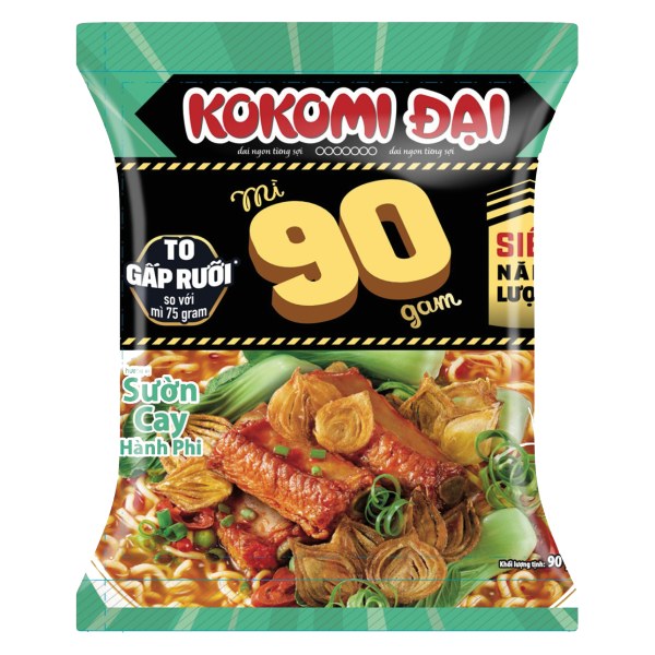 Mì Kokomi Đại Sườn Hành Phi Gói 90G