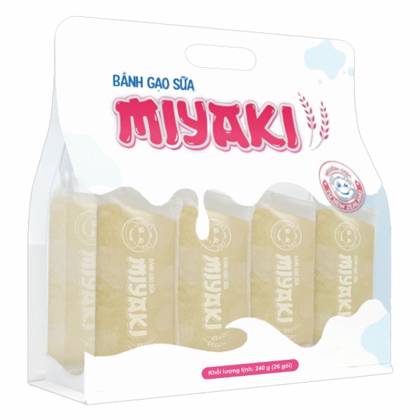 Bánh Gạo Sữa Miyaki Gói 240G