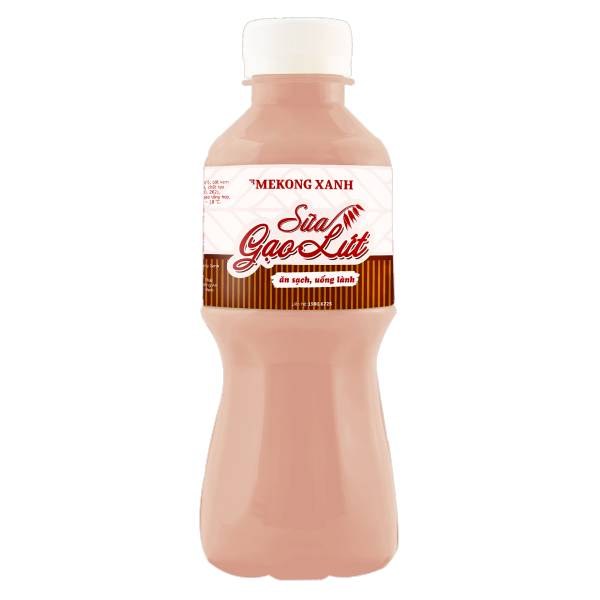 Sữa Gạo Lứt Mekong Xanh Chai 330Ml