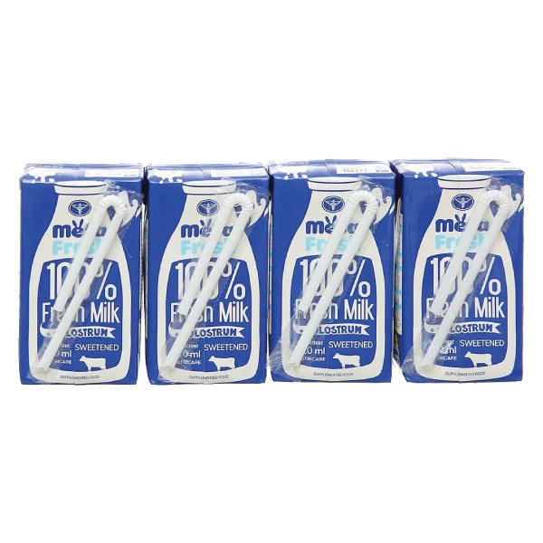 Lốc 4 Sữa Tươi Sữa Non Meta Fresh Có Đường 110Ml