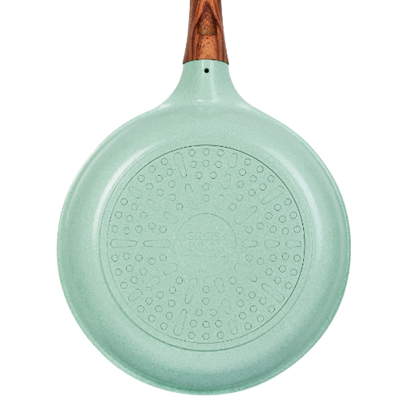 Chảo Đáy Từ Men Đá Xanh Ngọc Green Cook 26Cm GCP06-26IH