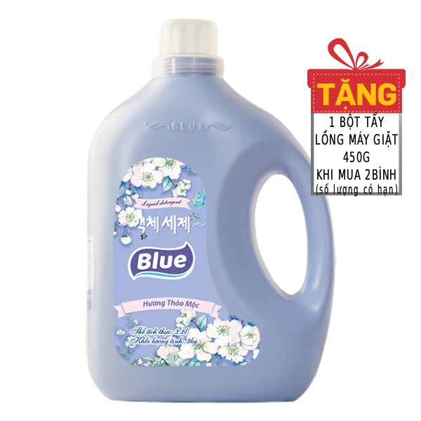 Nước Giặt Xả Blue Hương Thảo Mộc 3.2L