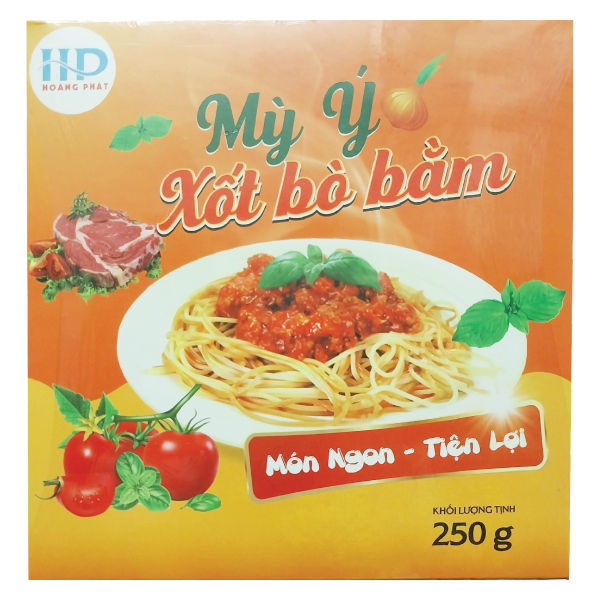 Mì Ý Hoàng Phát Xốt Bò Bằm Hộp 250G