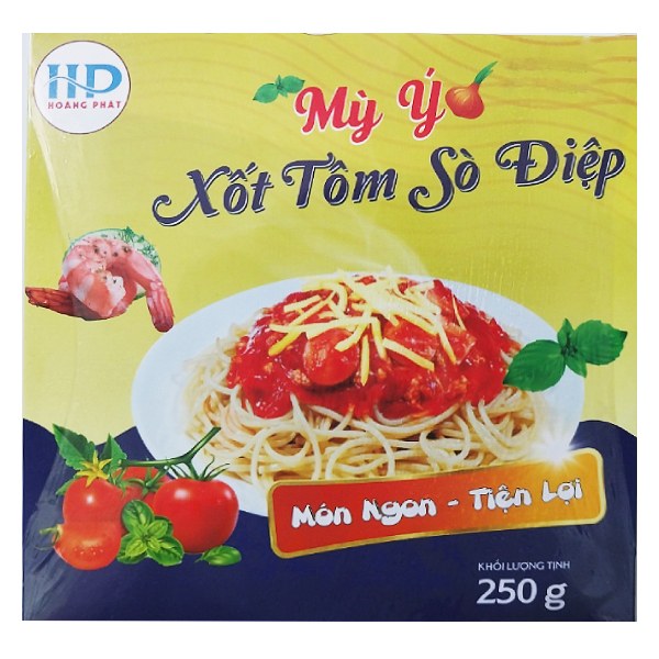 Mì Ý Hoàng Phát Xốt Tôm Sò Điệp Hộp 250G