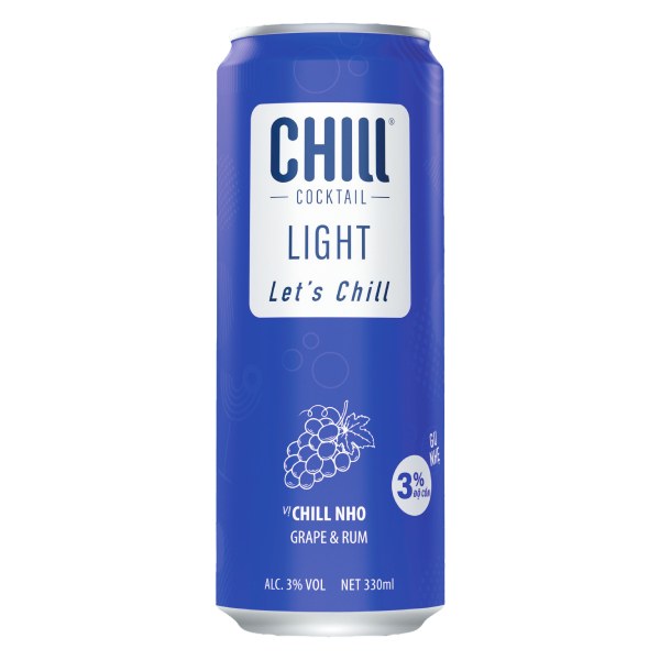 Nước Trái Cây Lên Men Chill Cocktail Rum & Grape Lon 330Ml