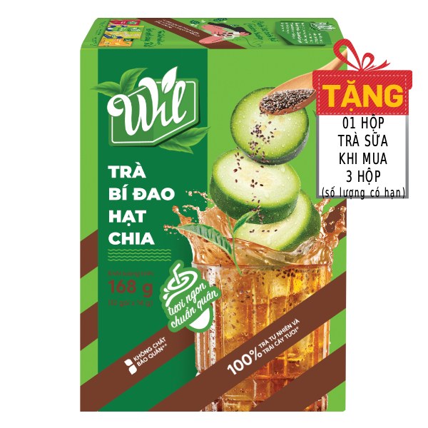 Trà Wil Bí Đao Hạt Chia Hộp 12 Gói*14G