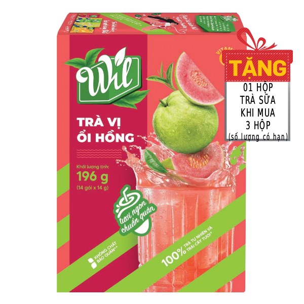 Trà Wil Ổi Hồng Hộp 14 Gói*14G