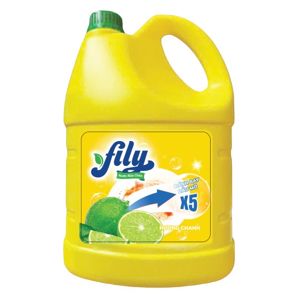 Nước Rửa Chén Fily Max Hương Chanh Bình 3.5Kg