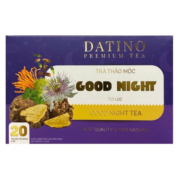 Trà Thảo Mộc Datino Premium Tea Good Night Hộp 20 Túi*2G